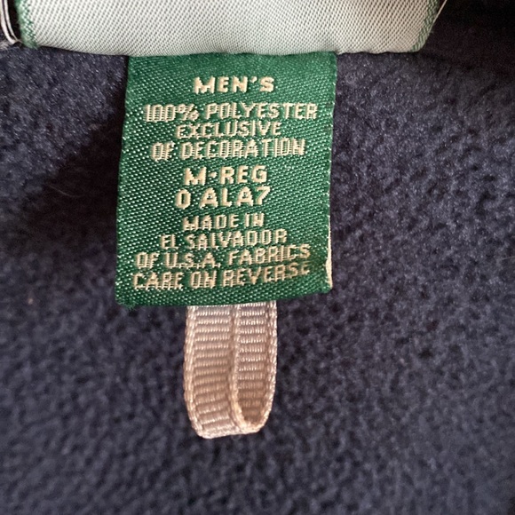 L.L Bean Men’s Fleece Full Zipper Vest - Picture 4 of 6